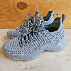Steve Madden Women's Maxima Embellished Chunky Sneakers blue size 8
